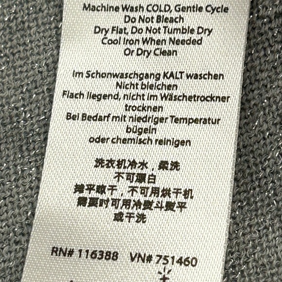 Smartwool Nokoni Colorblock poncho/sweater cowl neck in Natural & Silver size S - Picture 5 of 13